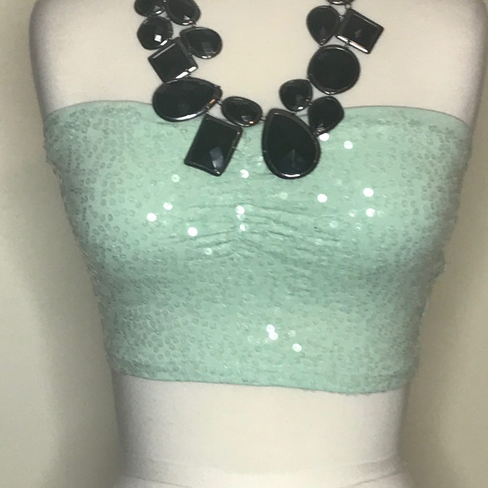 Sequin tube top